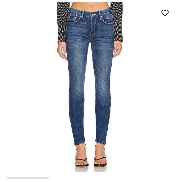 Mother Denim / The Looker Where Is My Mind Blue Mid Rise Skinny Jeans Size 27 - Picture 2 of 7